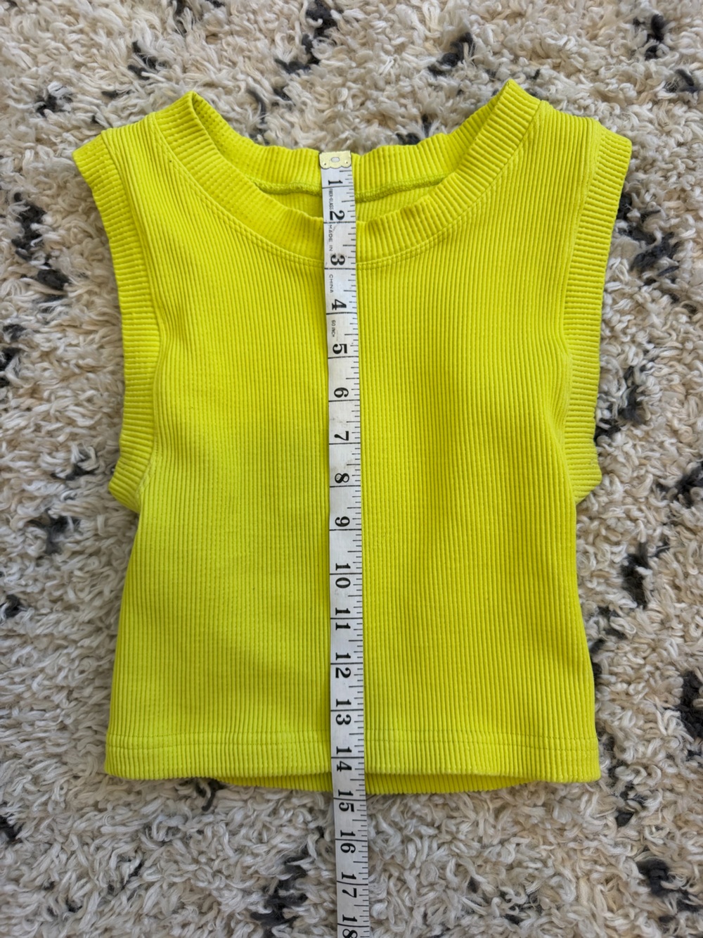 Free People Neon Yellow Happiness Runs Muscle Tank Size M/L (no longer available